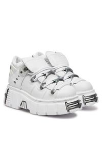 NEW ROCK Sneakersy M-106N-S18 Biały. Kolor: biały. Materiał: skóra #4
