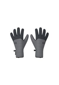 Rękawiczki treningowe męskie Under Armour UA Storm Insulated Gloves - szare. Kolor: szary. Materiał: poliester, skóra, syntetyk, polar, tkanina, elastan. Sezon: zima #1