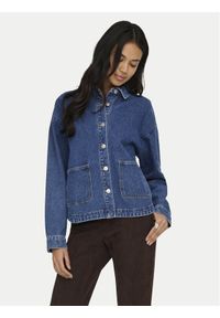 only - ONLY Kurtka jeansowa Lara 15372651 Granatowy Regular Fit. Kolor: niebieski. Materiał: jeans #1