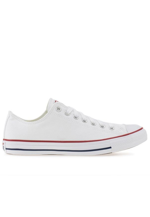 Buty unisex Converse Chuck Taylor M7652C - białe. Okazja: na co dzień. Zapięcie: sznurówki. Kolor: biały. Materiał: materiał, tkanina, guma. Szerokość cholewki: normalna