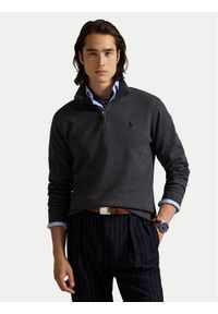 Polo Ralph Lauren Sweter 710981461001 Szary Regular Fit. Typ kołnierza: polo. Kolor: szary. Materiał: bawełna #1