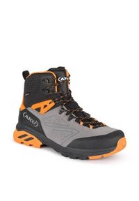 Buty trekkingowe męskie Aku Reactive Gtx. Wysokość cholewki: za kostkę. Kolor: czarny, wielokolorowy. Materiał: zamsz, materiał, syntetyk. Szerokość cholewki: normalna