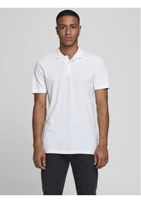 Jack & Jones - Jack&Jones Polo Basic 12136516 Biały Slim Fit. Typ kołnierza: polo. Kolor: biały. Materiał: bawełna