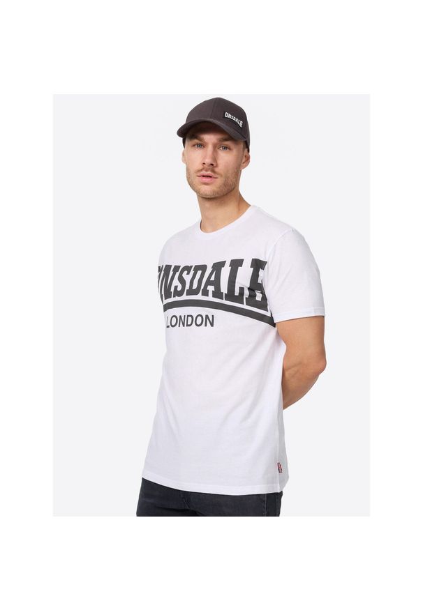 Koszulka Lonsdale York. Kolor: biały. Materiał: bawełna