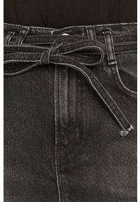 Pepe Jeans - Spódnica jeansowa Rachel. Okazja: na co dzień. Stan: podwyższony. Kolor: czarny. Styl: casual #3