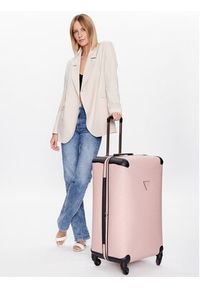 Guess Walizka duża Wilder (D) Travel TWD745 29480 Różowy. Kolor: różowy. Materiał: skóra #4