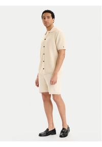 TOMMY HILFIGER - Tommy Hilfiger Koszula MW0MW42796 Kremowy Regular Fit. Kolor: kremowy. Materiał: bawełna #4