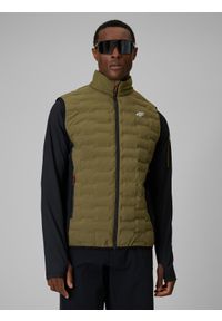 4f - 4F Bezrękawnik trekkingowy z wypełnieniem Primaloft Silver męski - khaki XL. Typ kołnierza: kołnierzyk stójkowy. Kolor: oliwkowy, brązowy, wielokolorowy. Materiał: syntetyk, materiał. Długość rękawa: bez rękawów. Technologia: Primaloft. Długość: długie. Wzór: gładki. Sport: turystyka piesza #1