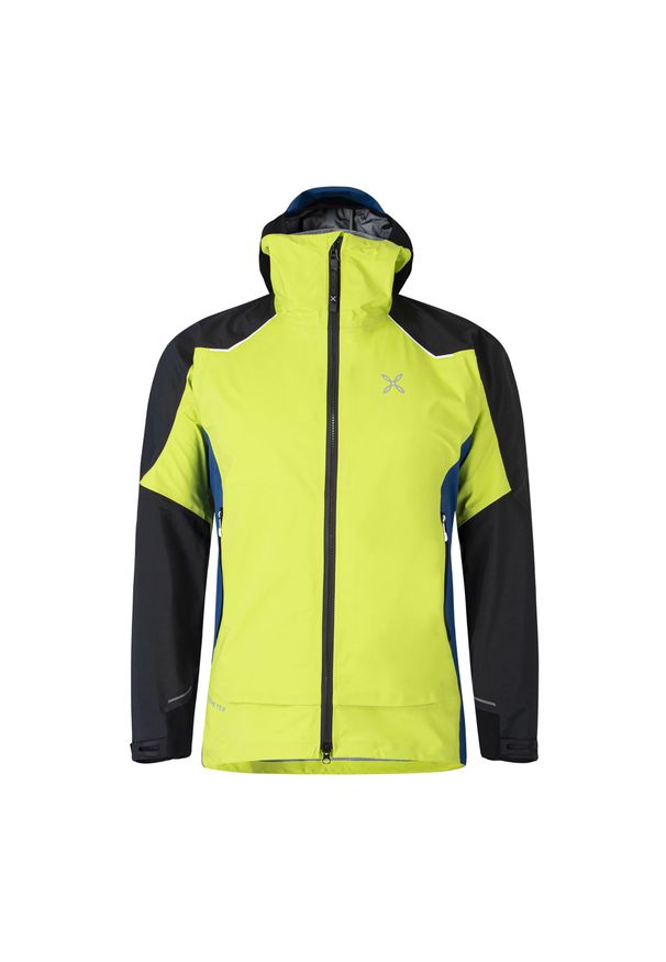 MONTURA - Kurtka przeciwdeszczowa męska Montura Tribute verde. Kolor: niebieski. Sport: turystyka piesza