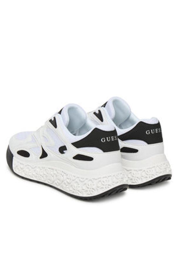 Guess Sneakersy FLTSWA LEA12 Biały. Kolor: biały. Materiał: skóra