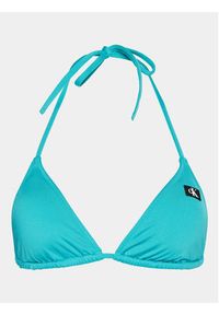 Calvin Klein Swimwear Góra od bikini KW0KW02343 Niebieski. Kolor: niebieski. Materiał: syntetyk #2