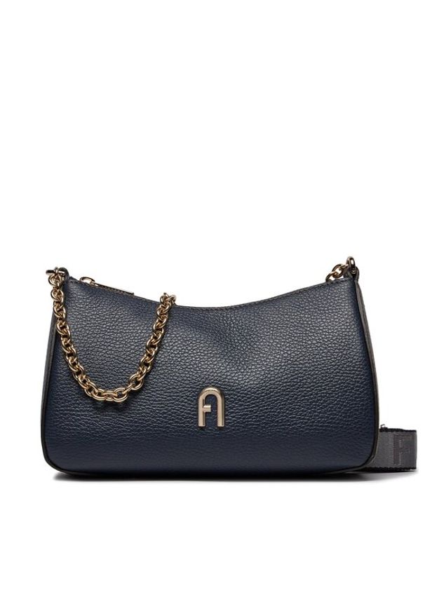 Furla Torebka Primula Mini C.Body Doub WB00903-BX0356-2713S-9035 Granatowy. Kolor: niebieski. Materiał: skórzane