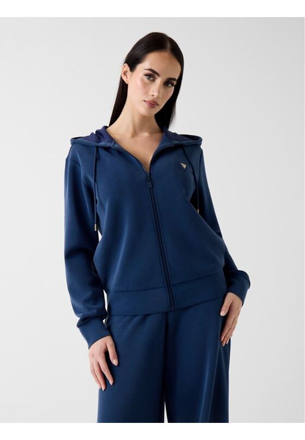 Guess Kardigan 164823 Niebieski Classic Fit. Kolor: niebieski. Materiał: syntetyk