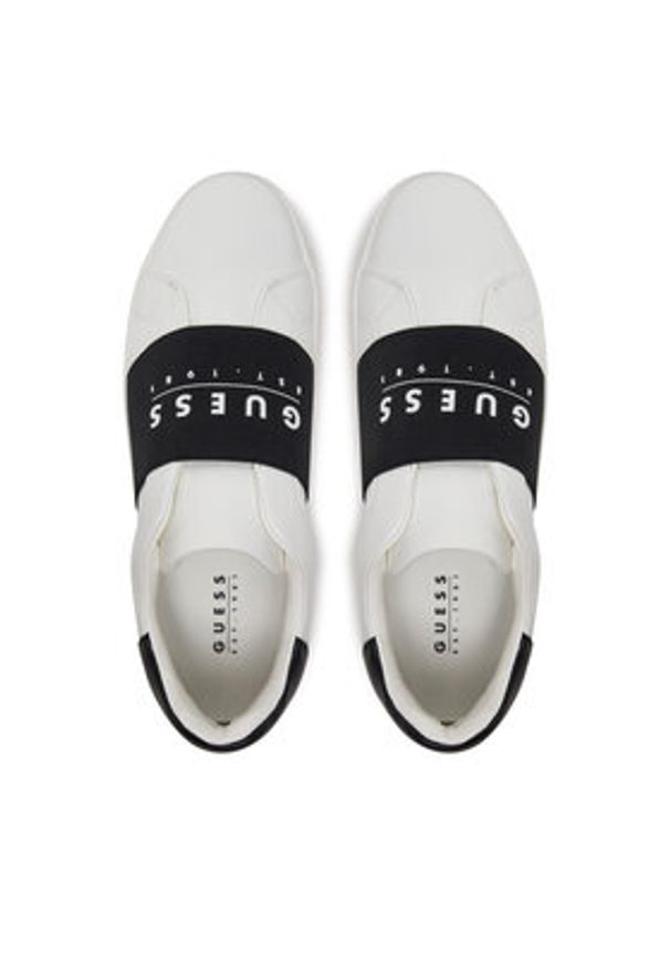 Guess Sneakersy FMJTOS ELE12 Biały. Kolor: biały. Materiał: skóra