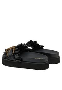 Versace Jeans Couture Klapki 78VA3SM5 Czarny. Kolor: czarny. Materiał: skóra #5