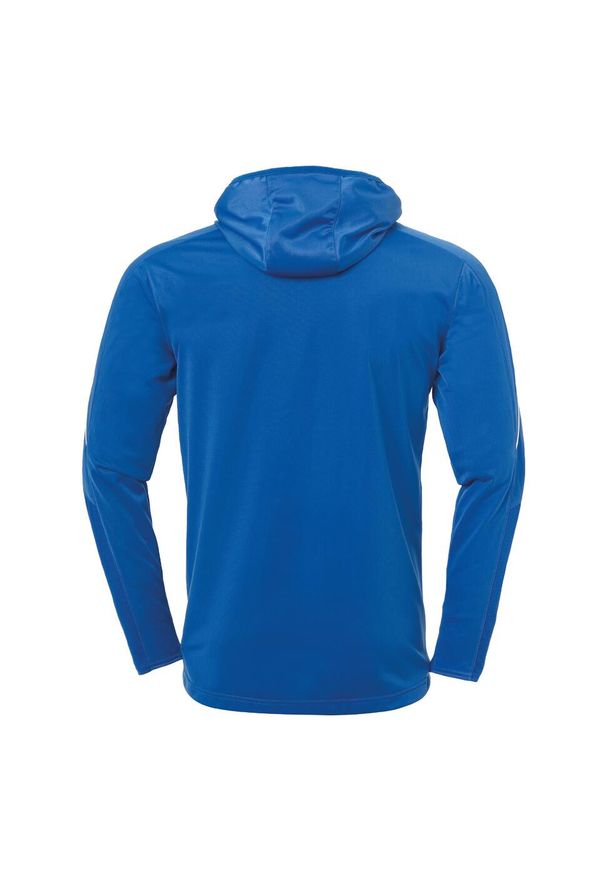 UHLSPORT - Kurtka dziecięca z kapturem Uhlsport Stream 22. Typ kołnierza: kaptur. Kolor: wielokolorowy, niebieski, biały. Materiał: dresówka. Sport: piłka nożna