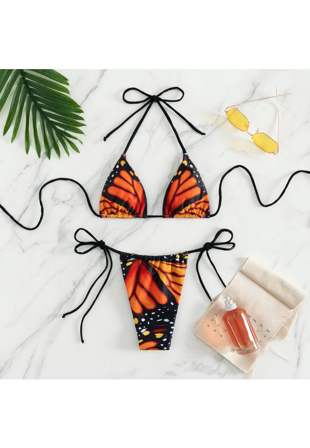 Intica - Strój kąpielowy dwuczęściowy na lato z regulowanymi ramiączkami Gabie. Kolor: wielokolorowy. Materiał: materiał