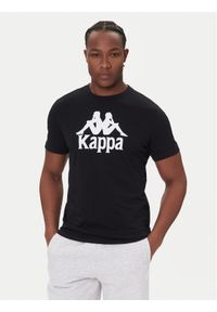 Kappa T-Shirt Authentic 361N6QW Czarny Regular Fit. Kolor: czarny. Materiał: bawełna