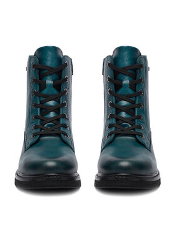 Remonte Trzewiki CEO-D3979-12 Turkusowy. Kolor: turkusowy. Materiał: skóra