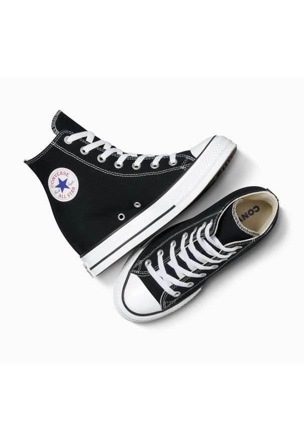 Adidasy Converse Chuck Taylor All Star Wedge Platform, Kobiety. Kolor: czarny. Materiał: materiał. Obcas: na platformie. Model: Converse All Star