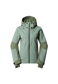 Kurtka damska The North Face Lenado 0A8DDSD5M1 - zielona. Kolor: zielony. Materiał: poliester, elastan, tkanina, materiał, puch. Sezon: zima. Styl: sportowy. Sport: narciarstwo #1