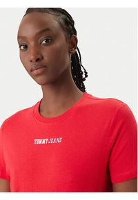 Tommy Jeans T-Shirt DW0DW22277 Czerwony Regular Fit. Kolor: czerwony. Materiał: bawełna #5