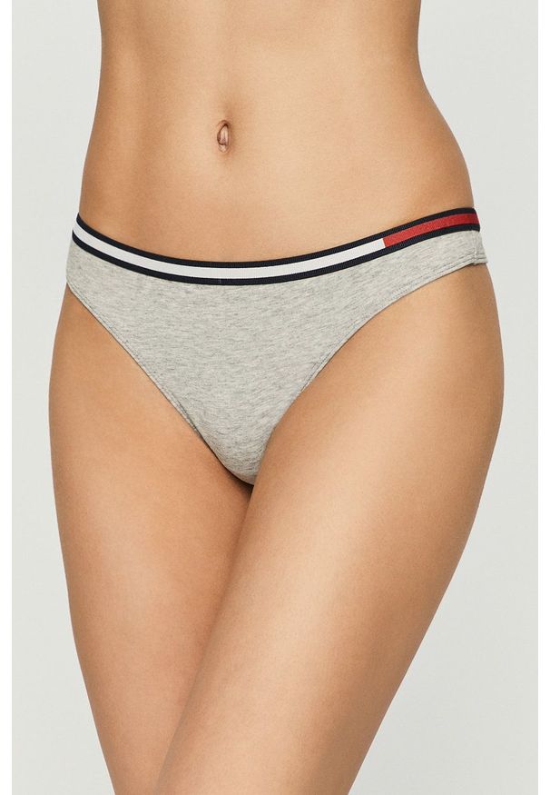 TOMMY HILFIGER - Tommy Hilfiger - Stringi. Kolor: szary