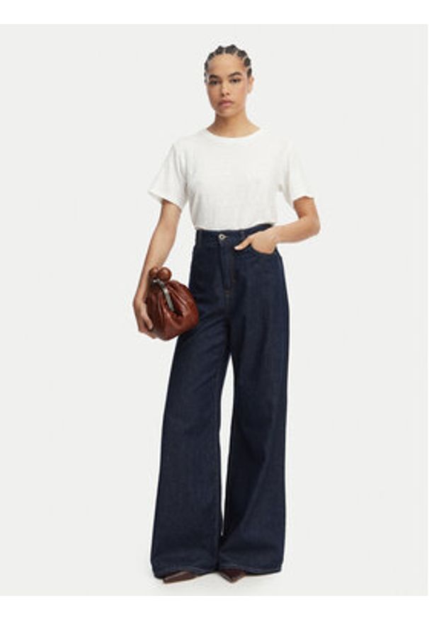 Weekend Max Mara T-Shirt Pelota 2615941052 Biały Regular Fit. Kolor: biały. Materiał: len