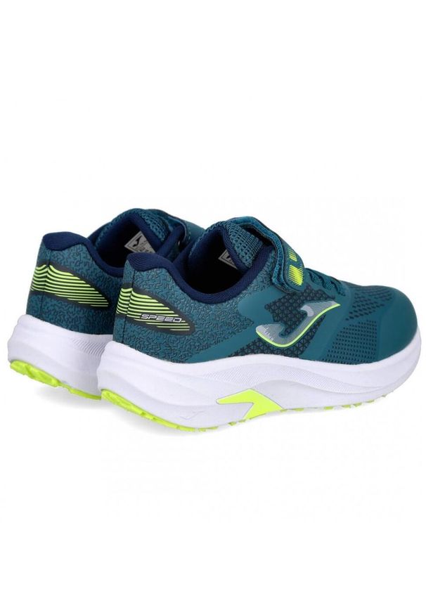 Buty do biegania dziecięce Joma Speed. Zapięcie: rzepy. Kolor: turkusowy, wielokolorowy, niebieski. Materiał: tkanina, materiał, syntetyk. Szerokość cholewki: normalna