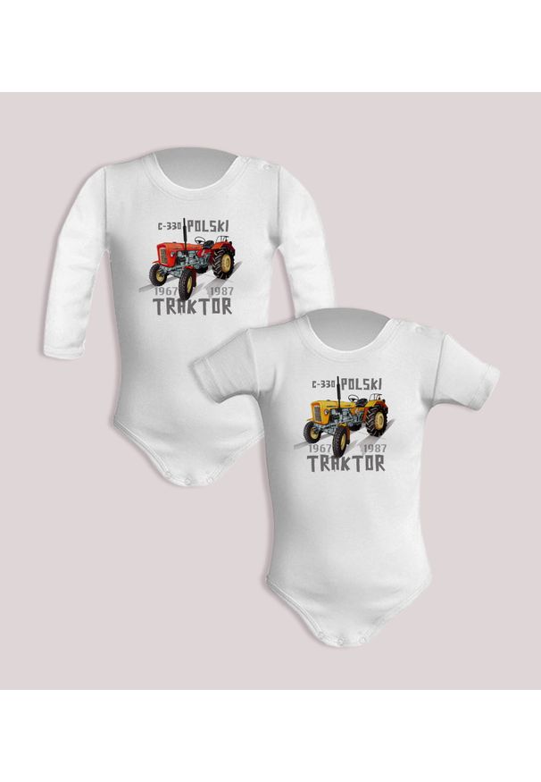 nikiniki - Ursus C-330 — body (Rozmiar: 9M; Długość rękawa: krótki; Kolor nadruku: żółty; Rodzaj nadruku: Ursus C-330). Kolor: żółty. Materiał: bawełna. Wzór: nadruk