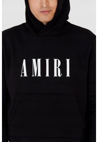 Amiri - AMIRI Czarna bluza męska z kapturem. Typ kołnierza: kaptur. Kolor: czarny #7