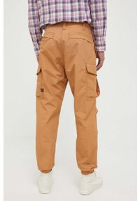 G-Star RAW - G-Star Raw spodnie bawełniane kolor brązowy proste. Kolor: pomarańczowy. Materiał: bawełna #4