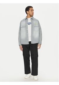 Hugo - HUGO Koszula jeansowa Ebolt 50539045 Niebieski Oversize. Kolor: niebieski. Materiał: bawełna #4