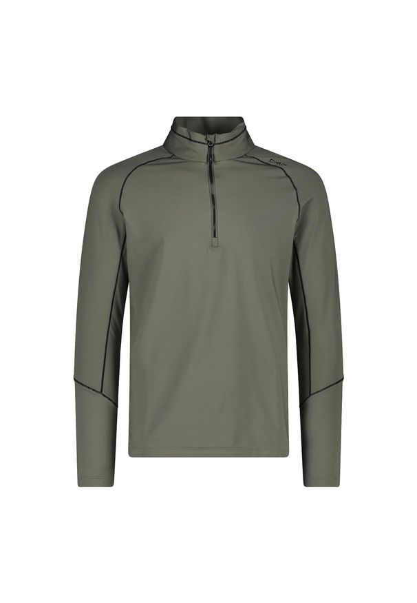 Golf męski techniczny CMP 30L0537. Okazja: na co dzień. Typ kołnierza: golf. Kolor: zielony. Styl: casual, sportowy. Sport: golf