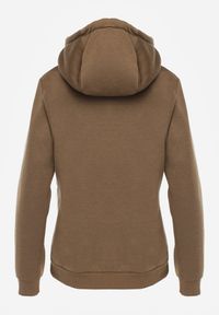 Renee - Ciemnozielona Bluza z Kapturem Corbetes. Typ kołnierza: kaptur. Kolor: zielony. Materiał: prążkowany, polar, tkanina, dresówka. Długość rękawa: długi rękaw. Długość: długie. Wzór: gładki, jednolity #2