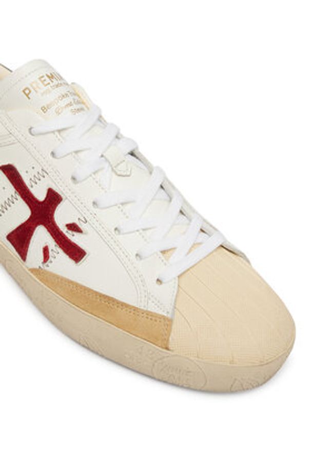 Premiata Sneakersy Steven Var 8044 Biały. Kolor: biały. Materiał: skóra
