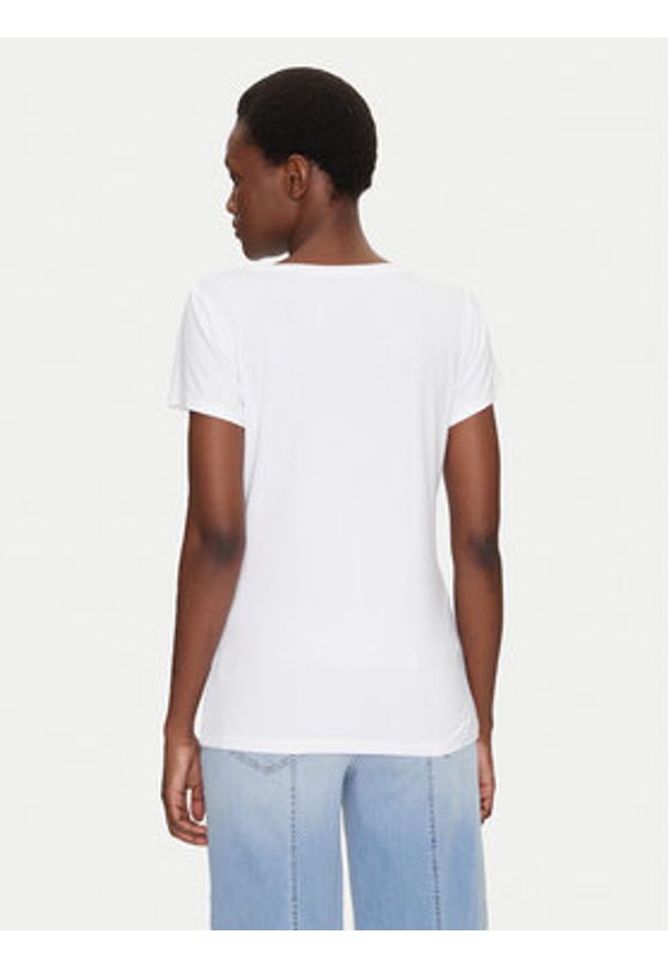 Liu Jo Beachwear T-Shirt VA5156 JS360 Biały Regular Fit. Kolor: biały. Materiał: wiskoza