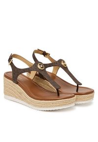 MICHAEL Michael Kors Espadryle Val Thong Wedge 40S6VAMS1B Brązowy. Kolor: brązowy. Materiał: skóra #6