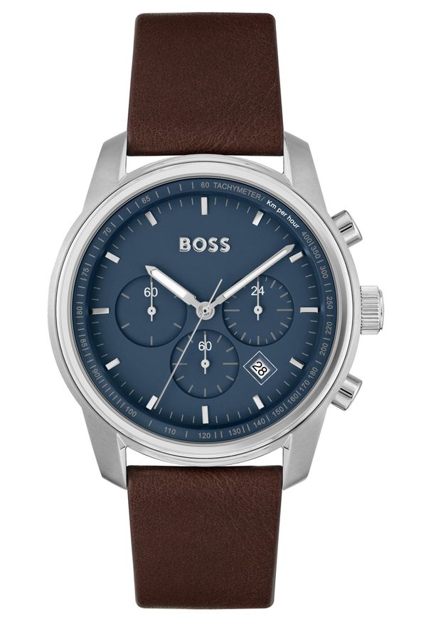 Zegarek Męski HUGO BOSS TRACE 1514002. Materiał: skóra. Styl: retro, sportowy, casual, elegancki, klasyczny