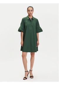 Marella Sukienka koszulowa Medicea 2515221192 Zielony Relaxed Fit. Kolor: zielony. Materiał: bawełna. Typ sukienki: koszulowe #5