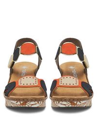Rieker Sandały CEO-63876-90 Kolorowy. Materiał: syntetyk. Wzór: kolorowy #4