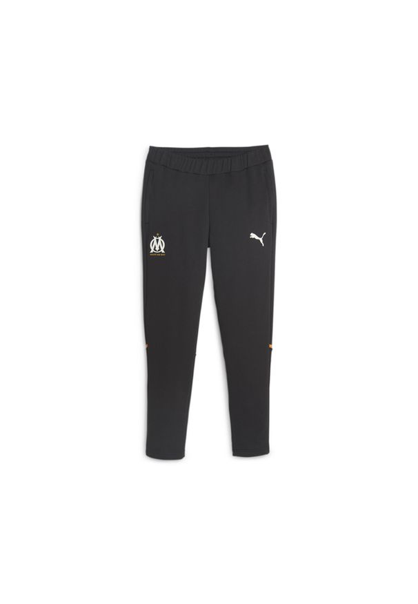 Puma - Spodnie dresowe casual om 2023/24. Kolor: wielokolorowy, czarny, pomarańczowy. Materiał: dresówka. Sport: piłka nożna