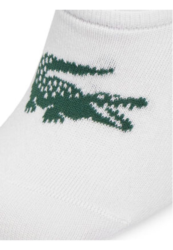 Lacoste Skarpety krótkie RA7872 Biały. Kolor: biały. Materiał: bawełna, materiał