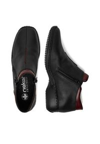 Rieker Botki L3882-00 Czarny. Kolor: czarny. Materiał: skóra #4