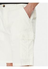 La Martina Szorty materiałowe MAB002 TW536 Biały Regular Fit. Kolor: biały. Materiał: bawełna #5