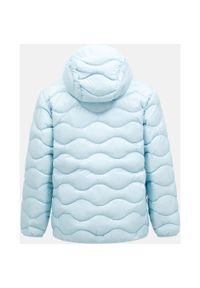 Kurtka Peak Performance puchowa męska Helium Down Hood Jacket niebieska - XL. Kolor: wielokolorowy. Materiał: puch. Sport: turystyka piesza