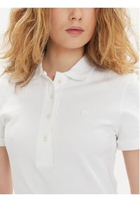 Lacoste Sukienka codzienna EF5473 Biały Slim Fit. Okazja: na co dzień. Kolor: biały. Materiał: bawełna. Typ sukienki: proste. Styl: casual #4