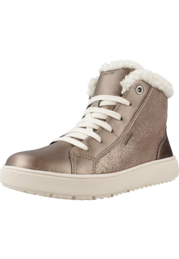 Geox - Buty GEOX J THELEVEN Brąz. Kolor: wielokolorowy, zielony, brązowy. Materiał: syntetyk, tkanina, skóra. Sport: turystyka piesza