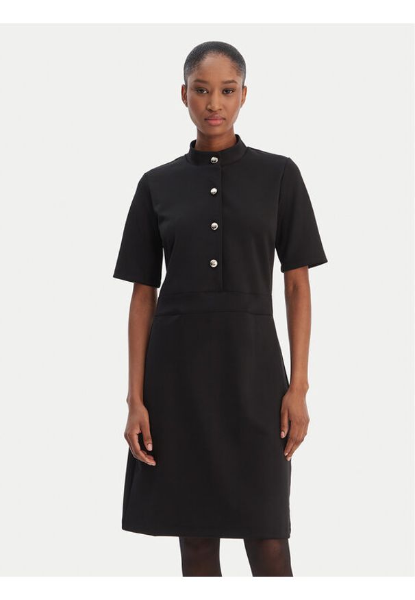 JOOP! Sukienka codzienna Tibra 10100209 Czarny Regular Fit. Okazja: na co dzień. Kolor: czarny. Materiał: syntetyk. Typ sukienki: proste. Styl: casual