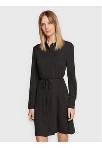 Calvin Klein Sukienka koszulowa K20K205348 Czarny Regular Fit. Kolor: czarny. Materiał: syntetyk. Typ sukienki: koszulowe #1
